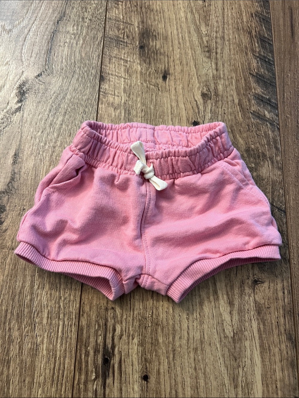 Carter's Light Pink Knit Pull-On Shorts with Drawstring